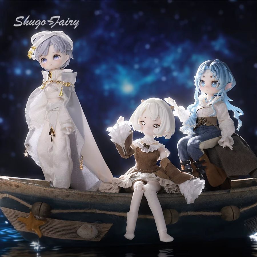 oueneifs BJD Puppe 1/8 Blind Box Fullset Anime Märchen Fee Figur mit Harz Perücke - Bild 2