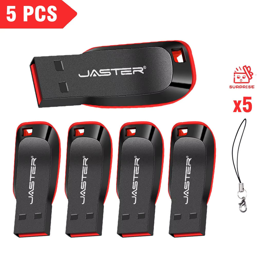 5er Set JASTER USB 2.0 Flash Drive Z50 Mini USB Stick in Schwarz mit 16GB, 32GB, 64GB oder 128GB - Bild 7