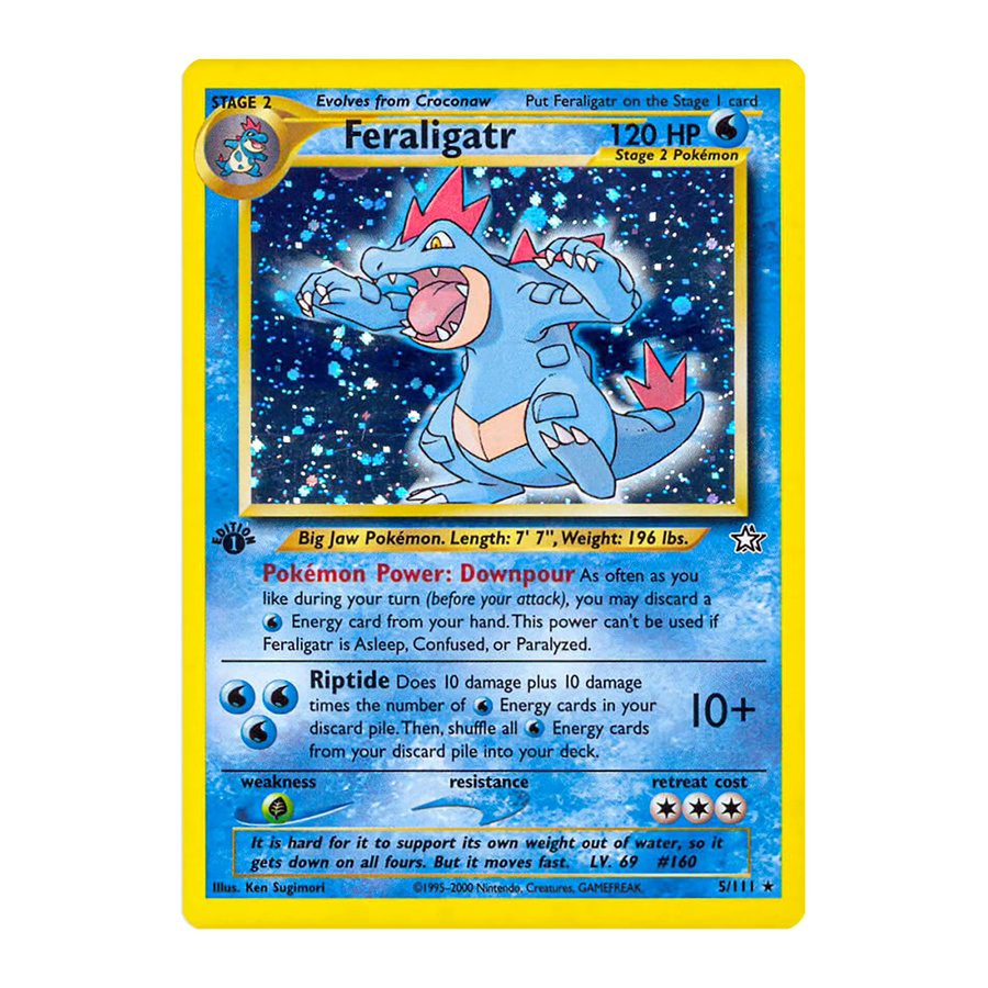 Keeppley Pokémon Neo-Genesis FOIL-SET, Sammelkarte, 18-teiliges Set, englisch - Bild 2