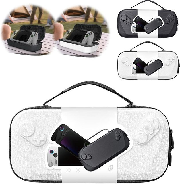 Universelles Hardcase für Asus ROG Ally X und Xbox Handheld Maschinen, Tragbare Zipper Tasche mit Tragegriff, Schwarz - Bild 1