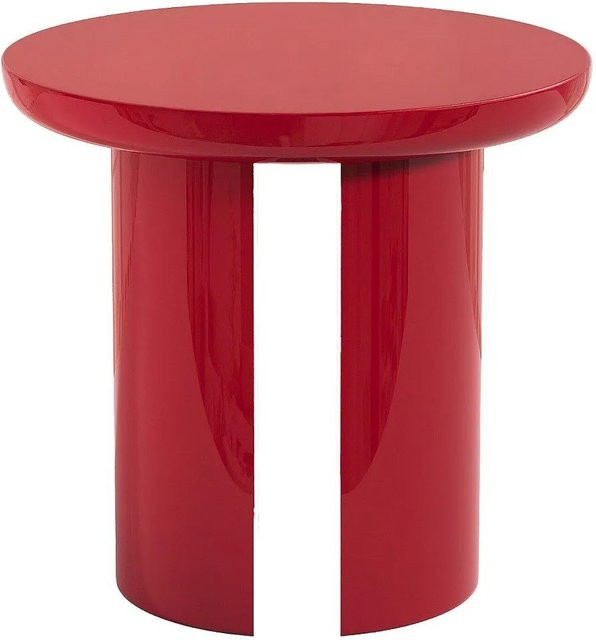 Vente-unique Beistelltisch Derlali in Rot, Design-Tisch aus MDF, B/T/H: 50 x 50 x 45 cm - Bild 1