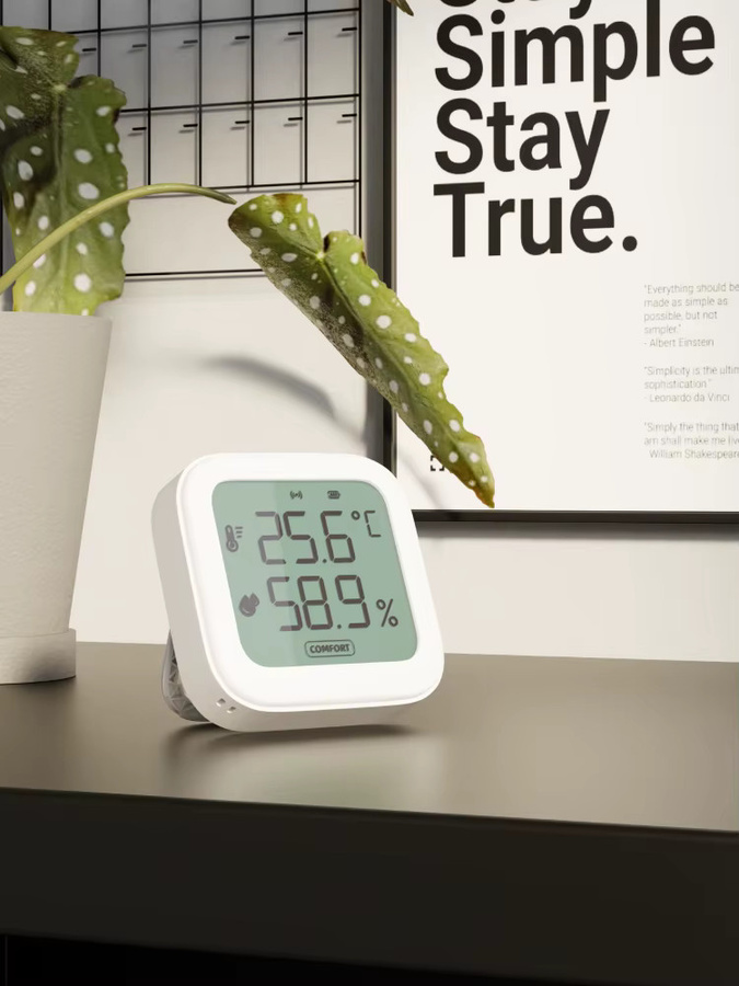 Tuya Smart Bluetooth Temperatur und Feuchtigkeit Sensor in Weiß mit App-Steuerung und Smart Home Integration für Alexa und Google Home - Bild 5