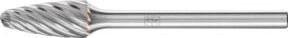 PFERD TOOLS Hartmetall Hochleistungsfrässtift INOX Rundbogen RBF Farbe: Silber, Durchmesser: 6 mm, Länge: 13 mm, Schaft-Durchmesser: 3 mm für Edelstahl - Bild 1