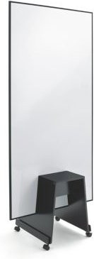 Sigel Whiteboard Meet up MU021, mobiles und magnethaftendes Whiteboard, beidseitig nutzbar, Farbe: weiß/schwarz, B: 180 cm, H: 90 cm - Bild 1