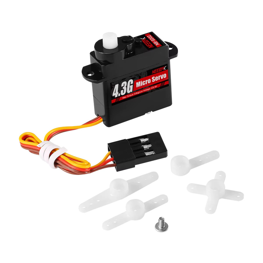 NEEBRC Mini Digital Servo, Wasserdicht, Kunststoffgetriebe, Zubehör - Bild 4