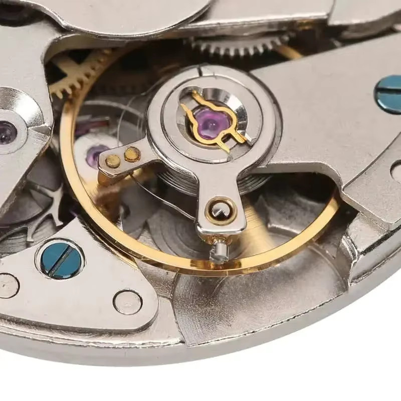 Automatisches Uhrwerk, 3 Zeiger, Einzelkalender, Silber, Rubin - Bild 3