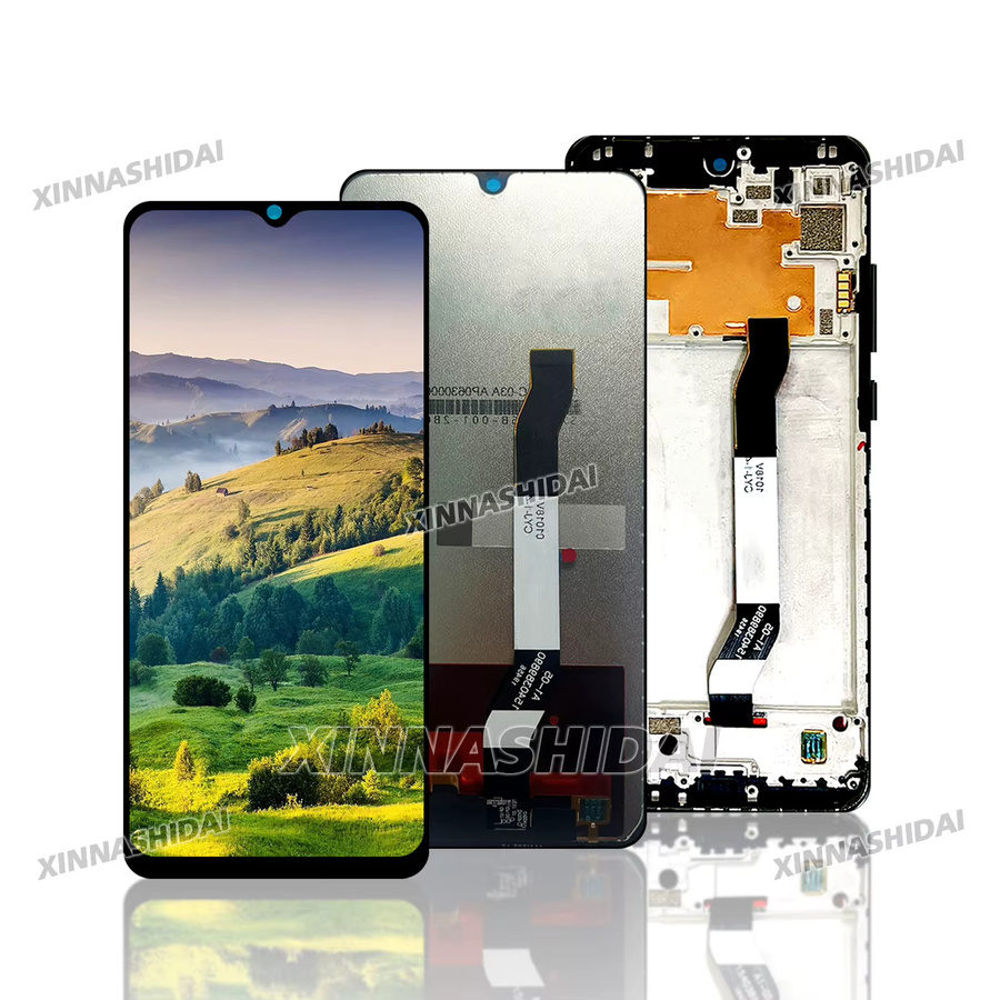 Xiaomi Redmi Note 8T LCD-Display Touchscreen mit Rahmen in Schwarz, 6,3 Zoll, Ersatzteil M1908C3XG - Bild 1