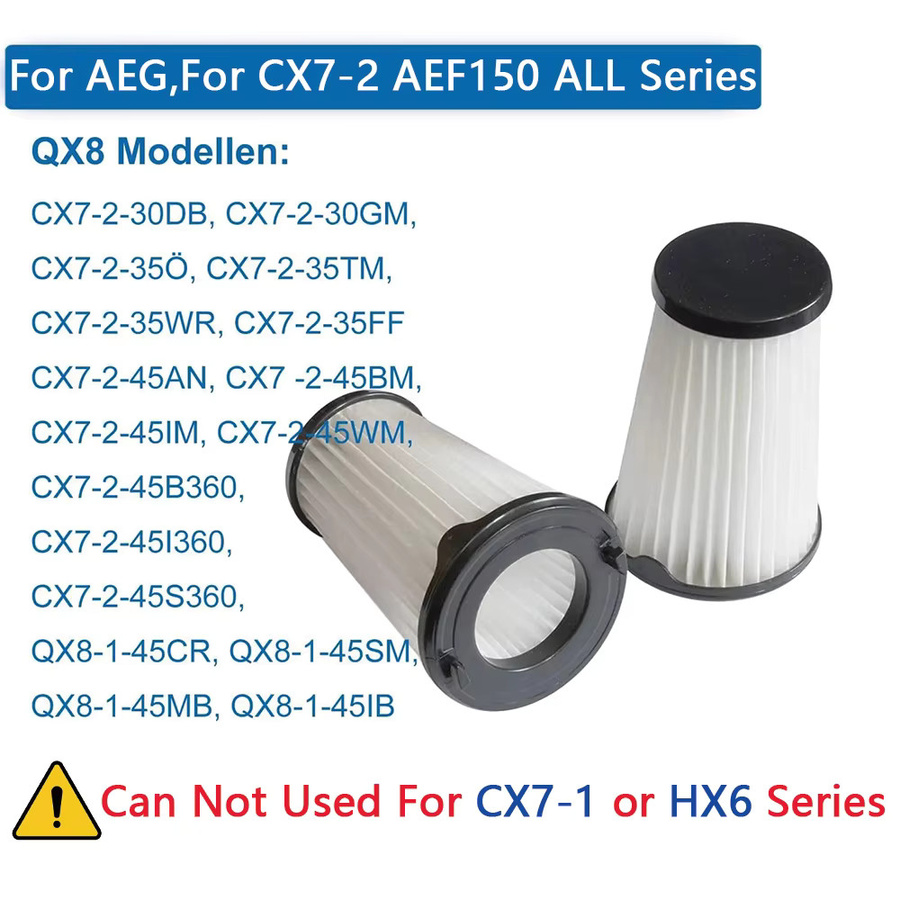 Hepa-Filter Ersatz für AEG AEF150 CX7-2 CX7 und Electrolux EER73DB EER73BP EER77MBM ZB3301 ZB3311 Saugroboter in Weiß - Bild 2