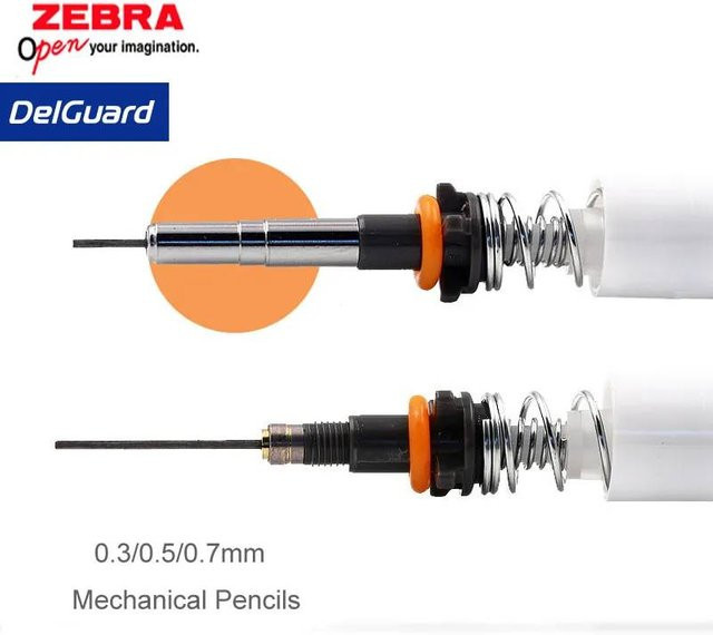 ZEBRA DelGuard Mechanischer Bleistift in Mehrfarben für Schule und Freizeit - Bild 1