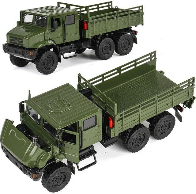 Linyi toy car Taktischer LKW gepanzertes Fahrzeug Modell, 1:32, mit Licht und Sound, grau - Bild 1