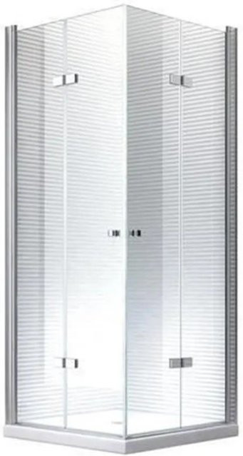 Glaszentrum Hagen Hera Eck-Duschkabine mit Scharnier, Farbe: Transparent, Glasstärke: 8 mm, B/T/H: 90 x 90 x 180 cm - Bild 1