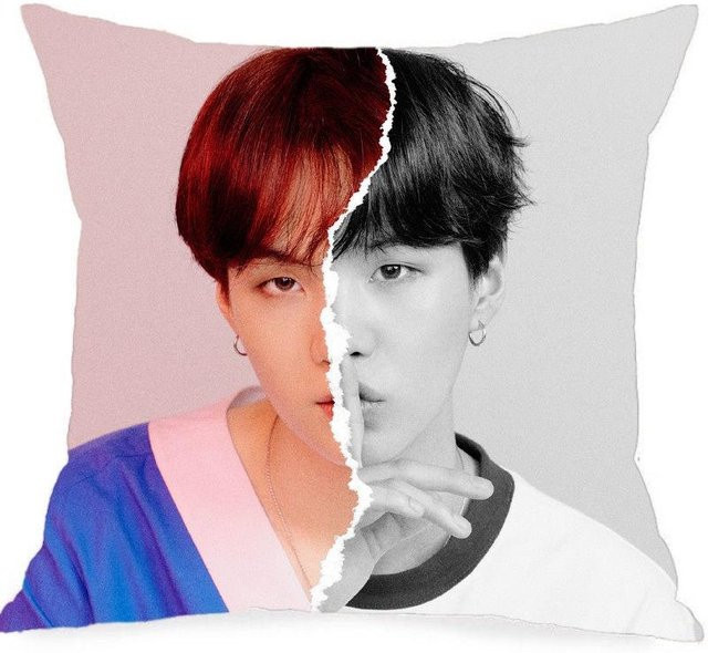 Bangtan Boys BTS Kissenbezug Face Yourself SUGA in Pink mit Pfirsichhaut-Material - Bild 1