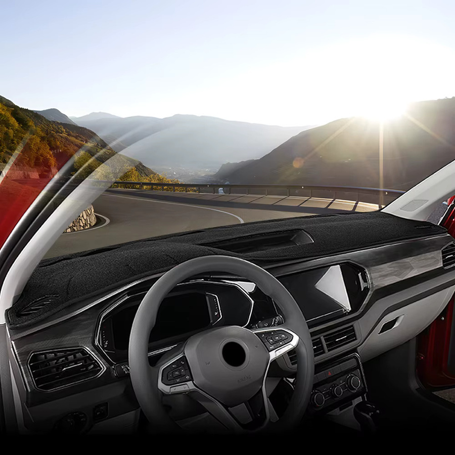 YaLumei Dashboard Matte für Volkswagen VW T-Cross, UV-Schutz Instrumententafel Abdeckung, Schwarz - Bild 2
