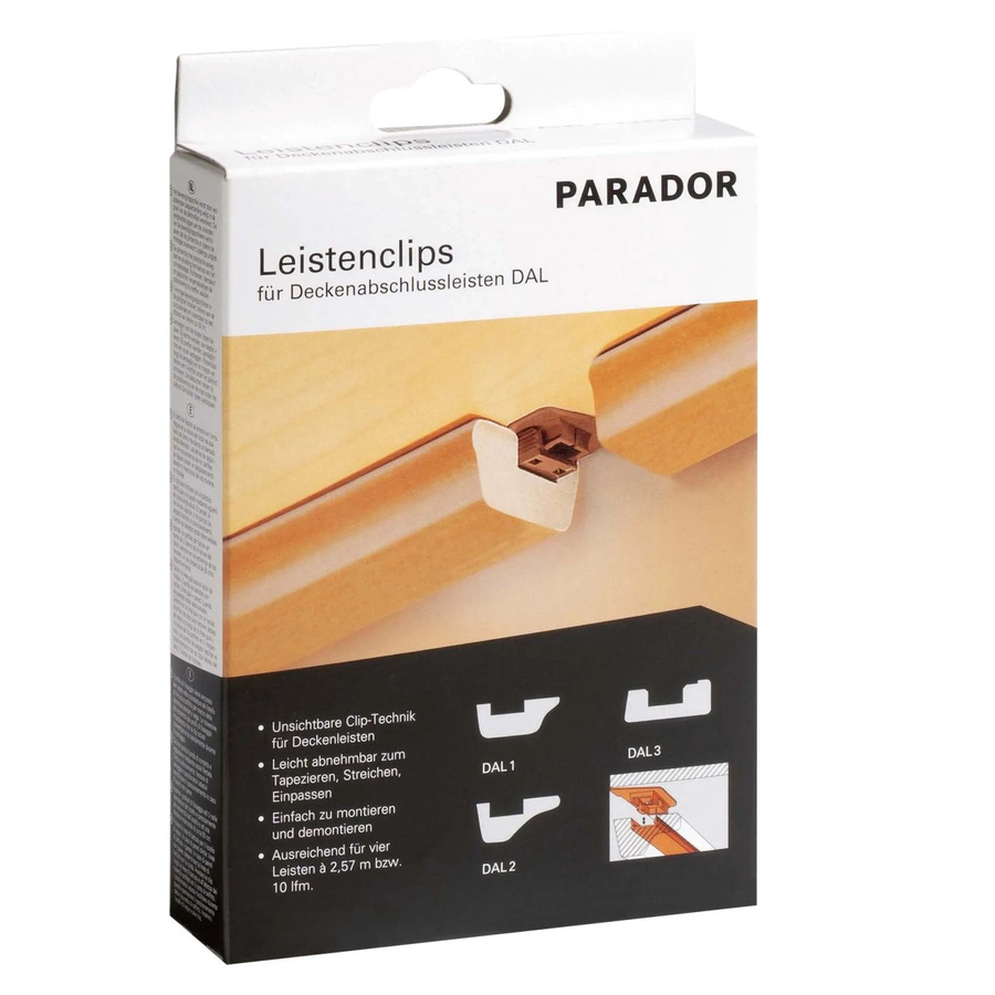 Parador Leistenclip Braun für DAL Deckenabschlussleisten mit Schraubbefestigung - Bild 2
