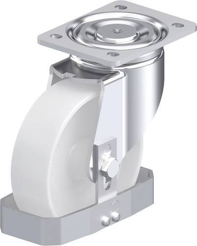 Blickle Stahlblech-Lenkrolle LH-PO 160G-FS in Weiß mit Rad-Durchmesser 160 mm und einer Tragfähigkeit von 450 kg - Bild 1