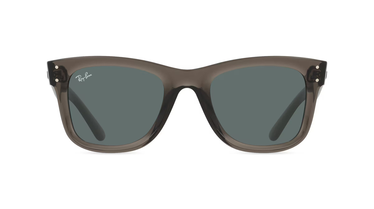 Ray-Ban RBR0502S Sonnenbrille, Vollrand, Quadratisch, Kunststoff, Unisex, Grau - Bild 1