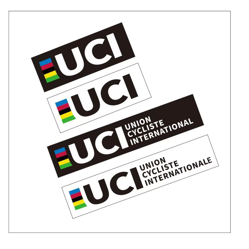 Reflektierende UCI-Zertifizierungsaufkleber für Fahrräder in Schwarz und Multicolour für Erwachsene - Bild 4