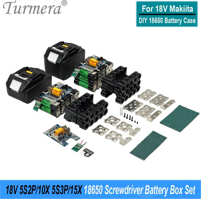 Turmera BL1830 Schraubendreher-Batteriegehäuse für 18 V 21 V Li-Ionen-Batterien mit 30 A BMS und Torx-Montage - Bild 1