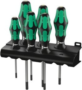 Wera Kraftform Plus TX BO Schraubendrehersatz 6-teilig mit Rack in Schwarz und Grün - Bild 1
