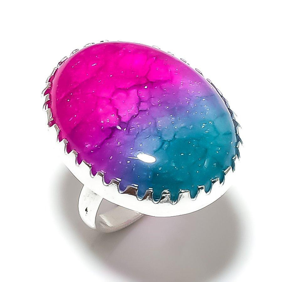 Manju Jewels Paradise Ring 925 Silber, Regenbogen-Solarquarz, Damen, Größe 6 - Bild 2
