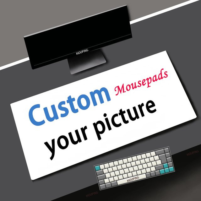 MOUPING DIY Laptop Mauspad Rosa Kawaii Anime Schreibtischunterlage XXL B/T: 60 x 35 cm - Bild 1