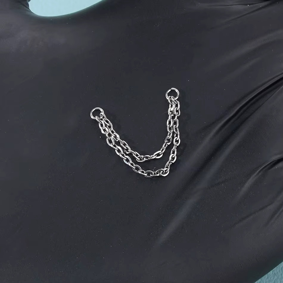 WTX Piercing-Kette Titan, Silber, Unisex - Bild 1