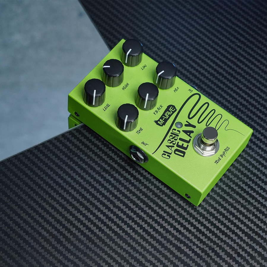 M-VAVE Gitarren-Delay-Effektpedal mit 2-Band-EQ in Grün - Bild 4