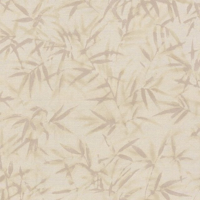 PROFHOME Florale Tapete mit metallischen Akzenten in Creme, Gold und Beige, Non-Woven, Breite: 0,53 m, Länge: 10,05 m - Bild 1