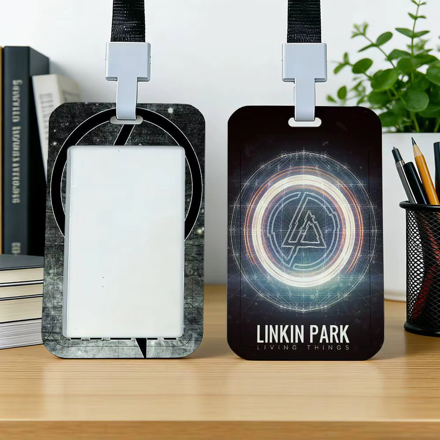L-Linkin P-Park Kartenhalter und Lanyard für Mitarbeiterausweise und Namensschilder aus Kunststoff - Bild 1