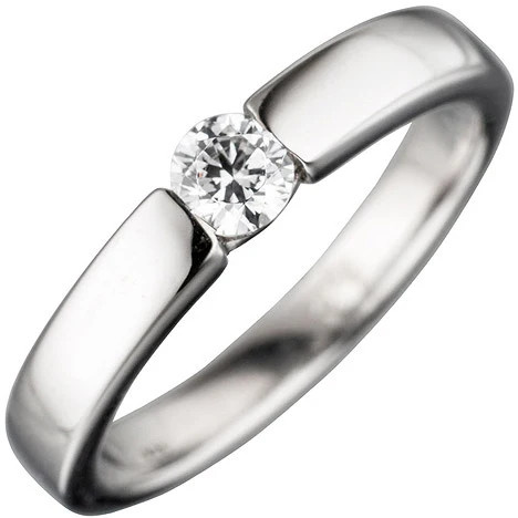 Colfem Ring 925 Silber, Zirkonia, Damen, Ringgröße 56 - Bild 1