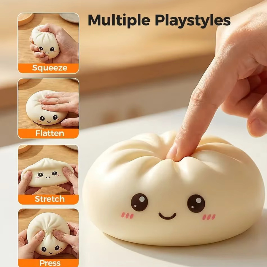 Dumpling Squishy Spielzeug, bunt, simuliertes Lebensmittel-Spielzeug - Bild 2