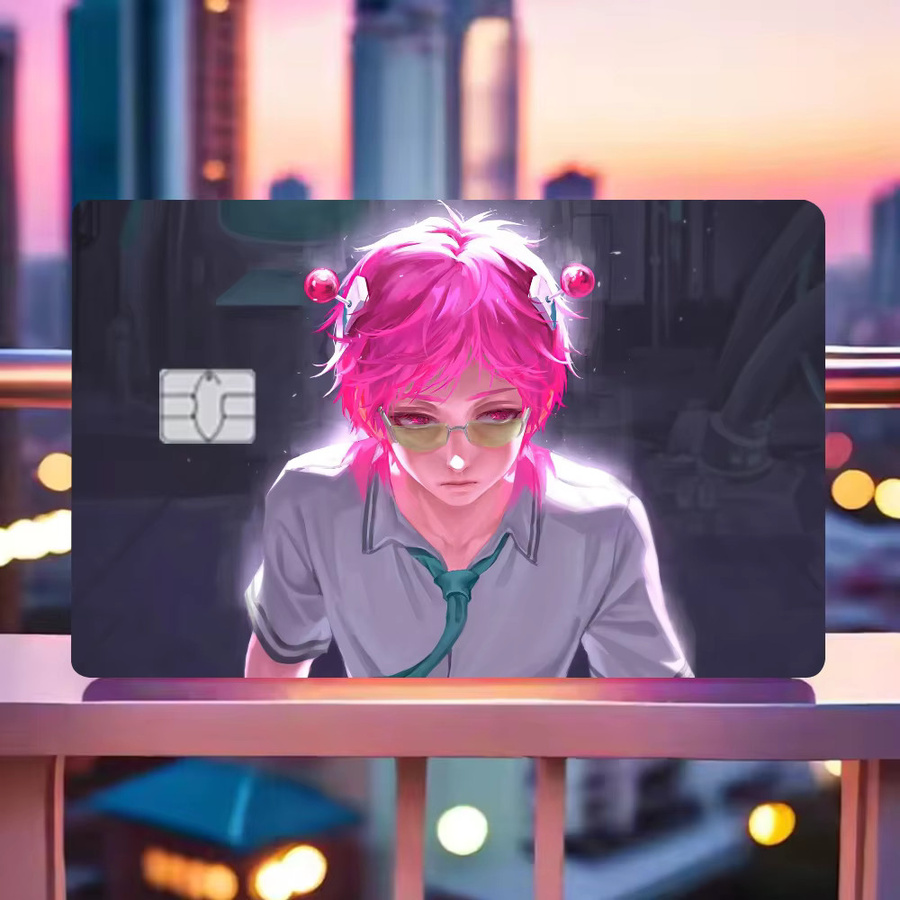 Saiki Kusuo Das katastrophale Leben von Saiki K wasserfeste Aufkleber Set mit VISA-Kreditkarte und U-Bahn-Zugangskarte Multicolor - Bild 3