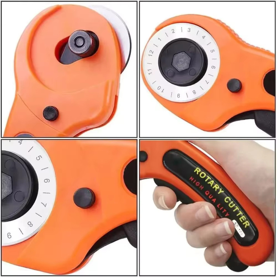 Rotary Cutter 45mm für Stoff, Papier und Nähen in Orange - Bild 3