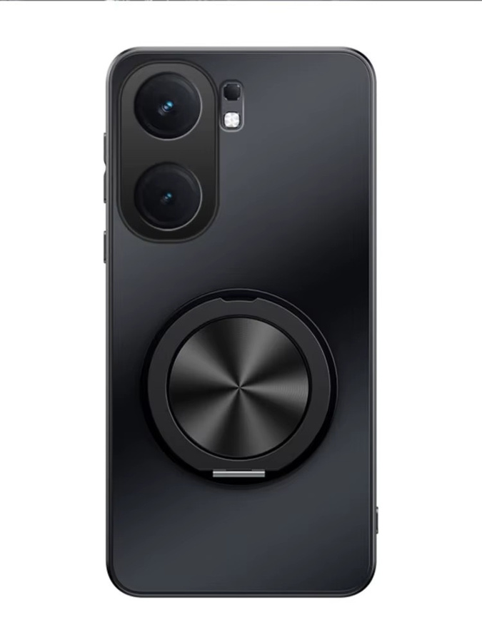 Stoßfeste magnetische Rückseite-Schutzhülle für HONOR Magic 6 Pro Lite X9C mit mattem AG-Finish und Ringhalter in Blau oder Schwarz - Bild 2