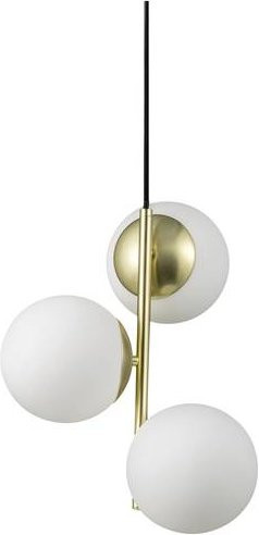 Nordlux Lilly Pendelleuchte E14 in Messing und Weiß mit Glaskugeln - Bild 1