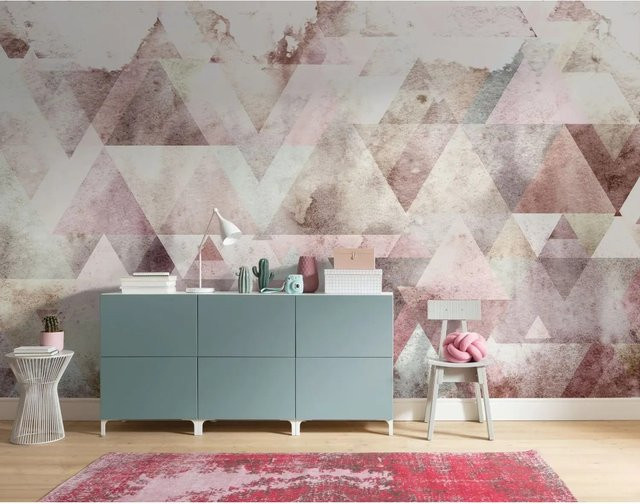 Sanders & Sanders Fototapete Grafik in Rosa Pink als moderne Vliestapete, B: 400 cm, H: 250 cm - Bild 1