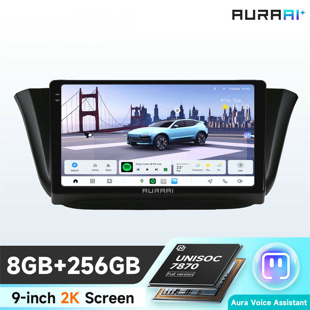 AURAAI X100 Android Auto Intelligent-Bildschirm für Iveco Daily 2013 - 2021, Schwarz, mit 4G, Bluetooth, GPS, CarPlay und ADAS-Unterstützung - Bild 1