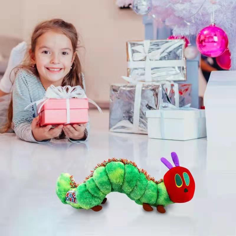 CrimsonCraft Buntes Raupen Plüschtier, mit weichem Nackenkissen, ab 0 Jahre - Bild 3