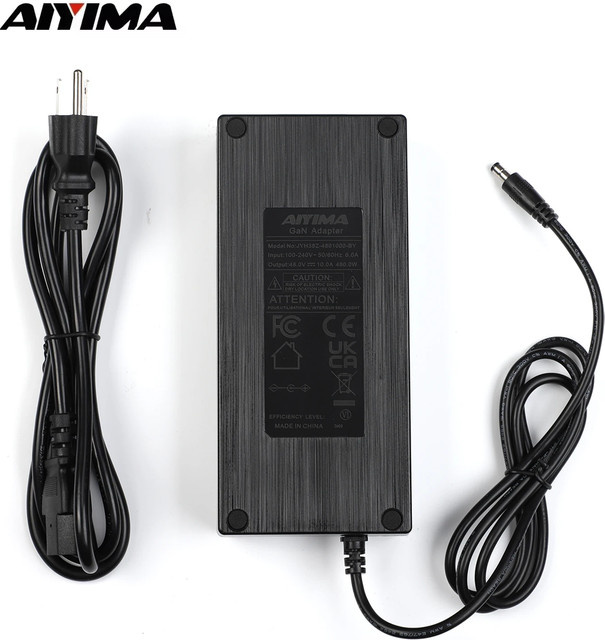 AIYIMA Netzteil 48V 10A Gan Verstärker Power Adapter in Schwarz für TPA3255 TAS5630 Sound Verstärker A07 A08 - Bild 1