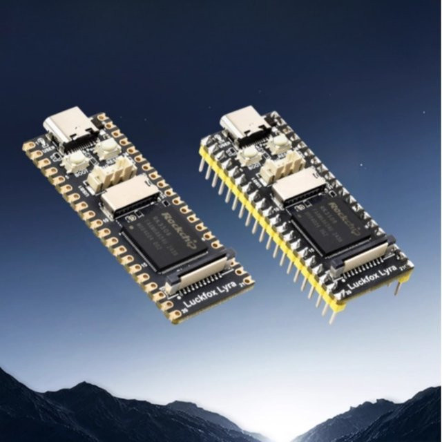 Luckfox Lyra B RK3506G2-Mini Linux Development Board mit Tri-Core Arm Cortex-A7 Multi-Core Heterogeneous Micro Mainboard in Schwarz - Bild 1