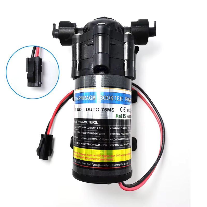 Hot Booster Silent Hochdruck-selbstansaugende Pumpe für Nebelkühlsysteme, 24 V DC, 75 Gallonen - Bild 4