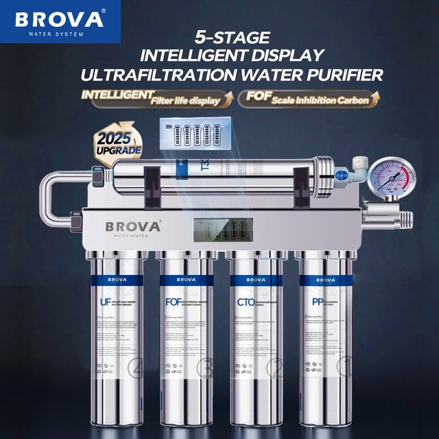 BROVA Intelligentes 5-stufiges Ultrafiltrations-Wasseraufbereitungssystem mit Skalenhemmung und Carbon-Filter für die Küche - Bild 1