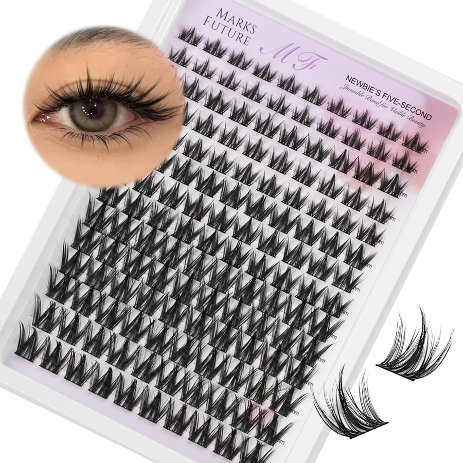 Marks Future Wimpernbüschel, 140 Stück, 8-16mm, C-Curl, Schwarz, Unisex - Bild 3