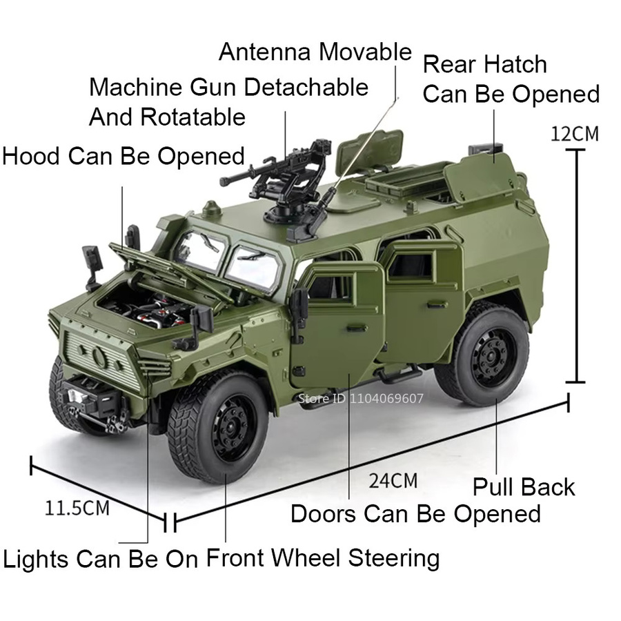DongFeng MengShi Auto Modell, 1:18, Legierung, mit Licht und Sound - Bild 3