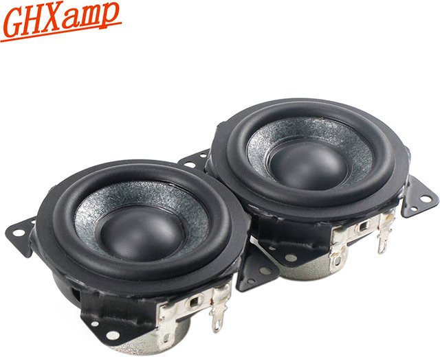GHXAMP Ersatz Lautsprecher für Sony SRS XB31, 2 Zoll 56mm Full Range Neodym Lautsprecher mit Glimmer Papier Kegel, 4 Ohm, 16W, Schwarz, 2 Stück - Bild 1