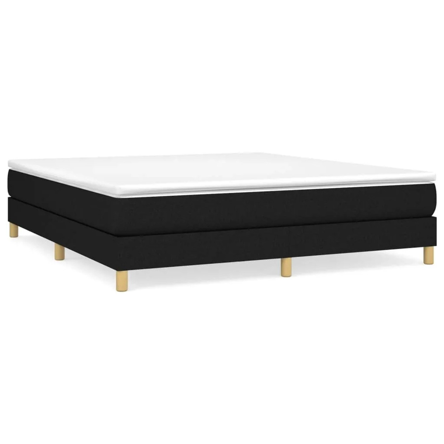 vidaXL Boxspringbett in Schwarz mit Stoffbezug B/T/H: 160 x 200 x 25 cm - Bild 2