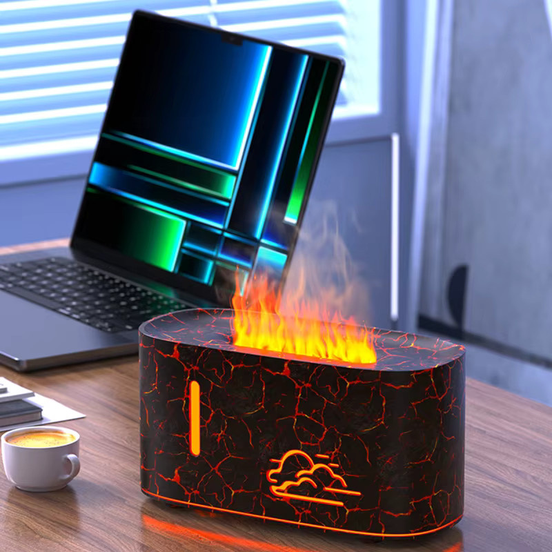 Seavidar Cloud Flame Aromatherapie-Maschine mit Nano-Zerstäubung und bunter Atmosphärenlampe in A30 Black - Bild 3