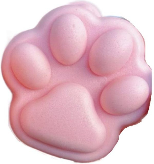 Binchi Knet-Katzenpfoten-Quetschspielzeug, Silikon, white - Bild 1