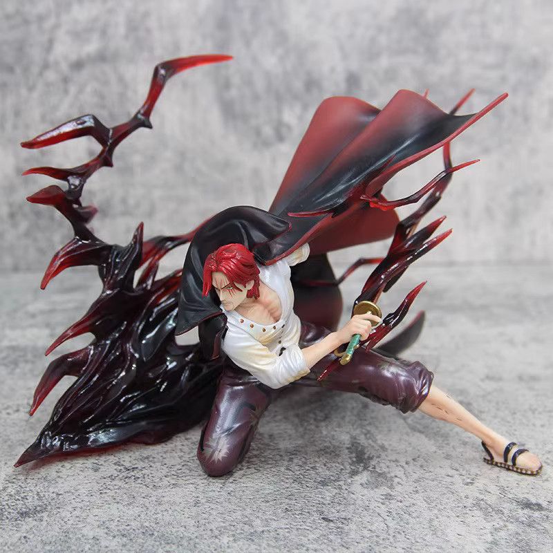 Bandai One Piece Anime-Figur Shanks Modell aus PVC in Rot - Bild 3
