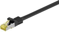 goobay RJ-45 Patchkabel Cat 6a S/FTP PIMF Ethernet LAN Schwarz, Länge: 1,5 m - Bild 1
